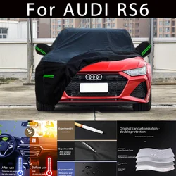 For AUDI RS6 Outdoor Protection Full Car Covers Snow Cover Sunshade Waterproof Dustproof Exterior Car accessories