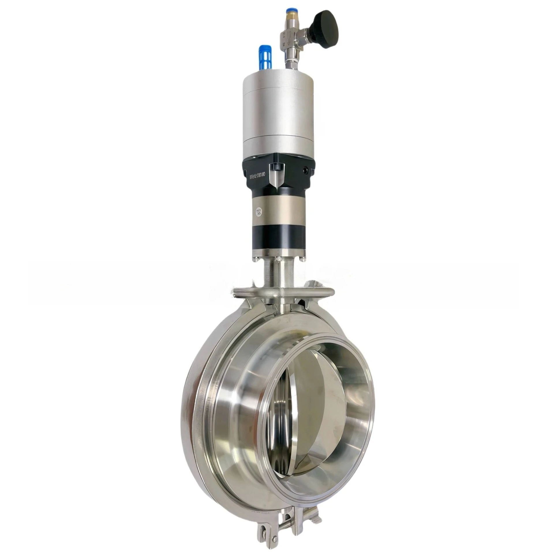 Pneumatic motor 360 ° rotating chuck quick loading sanitary grade food grade stainless steel pneumatic rotating six-petal butter