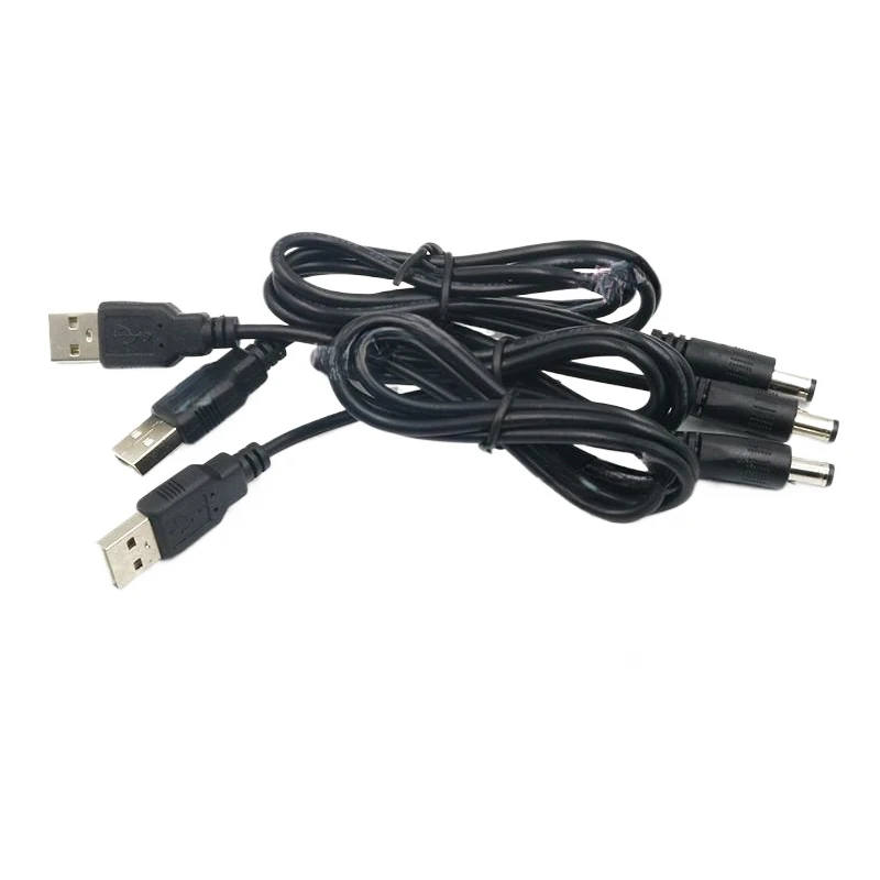 2PCS USB boost cable DC TO DC 5V/9V/12V power bank boost module DC interface 5.5 * 2.1MM