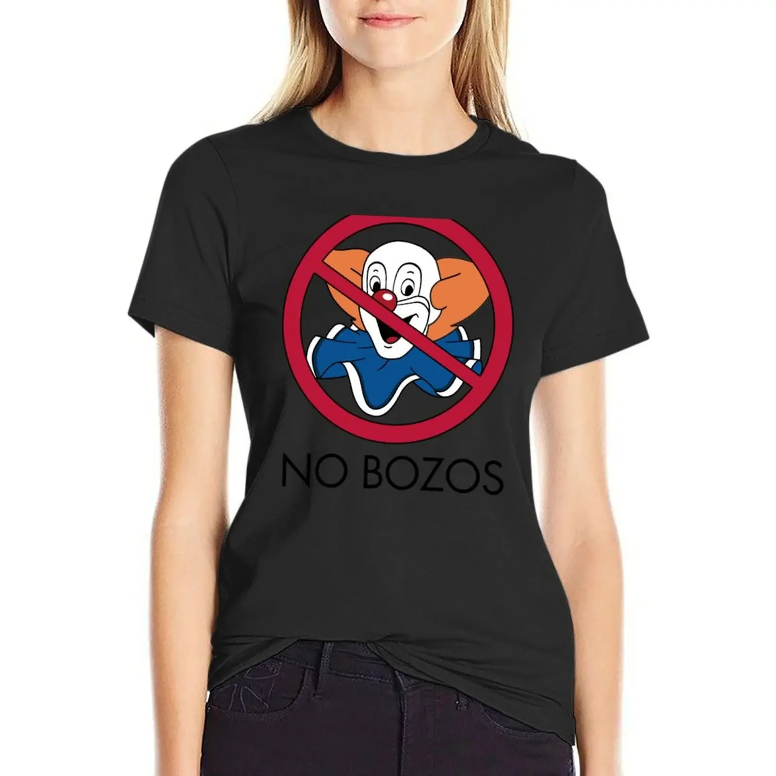 

No Bozos Gift Halloween Day, Thanksgiving, Christmas Day T-Shirt korean fashion female summer tops Woman clothes