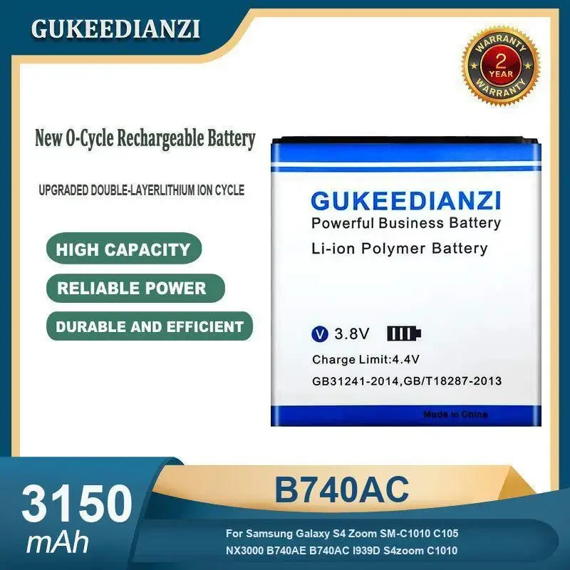 

3150mAh B740AC Mobile Phone Battery For Samsung Galaxy S4 Zoom SM-C1010 C105 NX3000 B740AE B740AC I939D S4zoom C1010