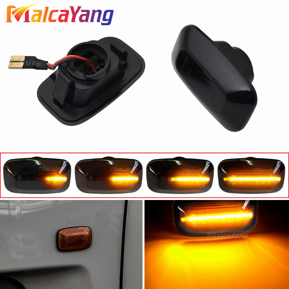 LED Side Marker Turn Signal Light For Toyota Landcruiser Land Cruiser 70 80 100 Series Dynamic Blinker .