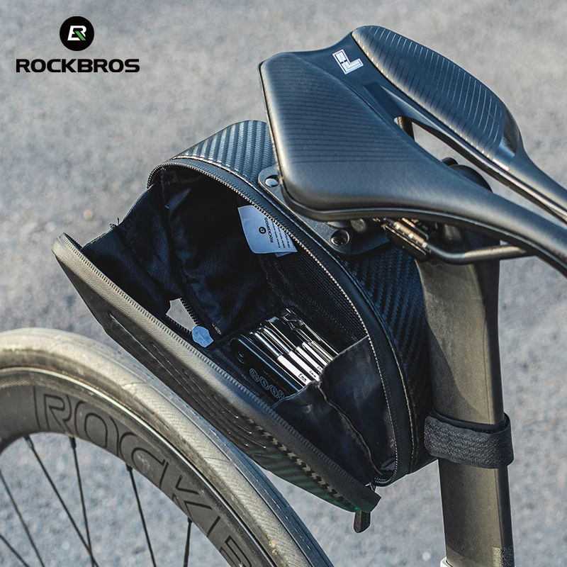 ROCKBROS Rainproof Bike Saddle Bag Large Capacity Bicycle Pannier Cycling Tail Rear Pouch Bag Reflective Bicycle Accessories
