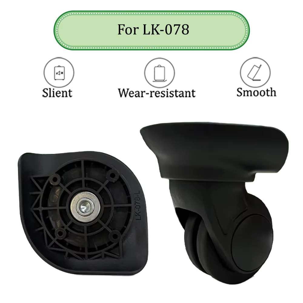 For LK-078 Luggage Wheels Quiet 360 Rotation Heavy Load Shock Absorbing Suitcase Spare Hardware Anti Slip Rolling Reinforced