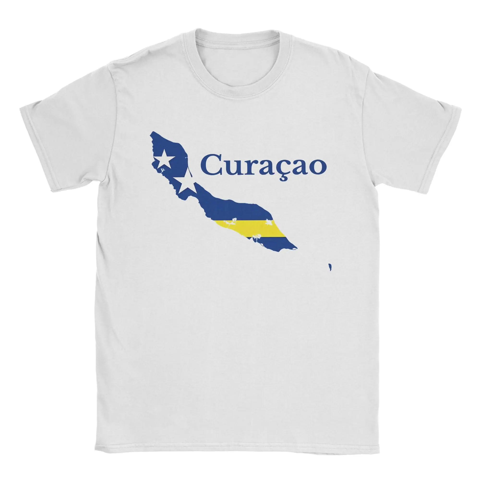Curacao Soccer for Men Women T Shirts Island Country Flag Map Tee Shirt Short Sleeve T-Shirts 100% Cotton Plus Size Clothing
