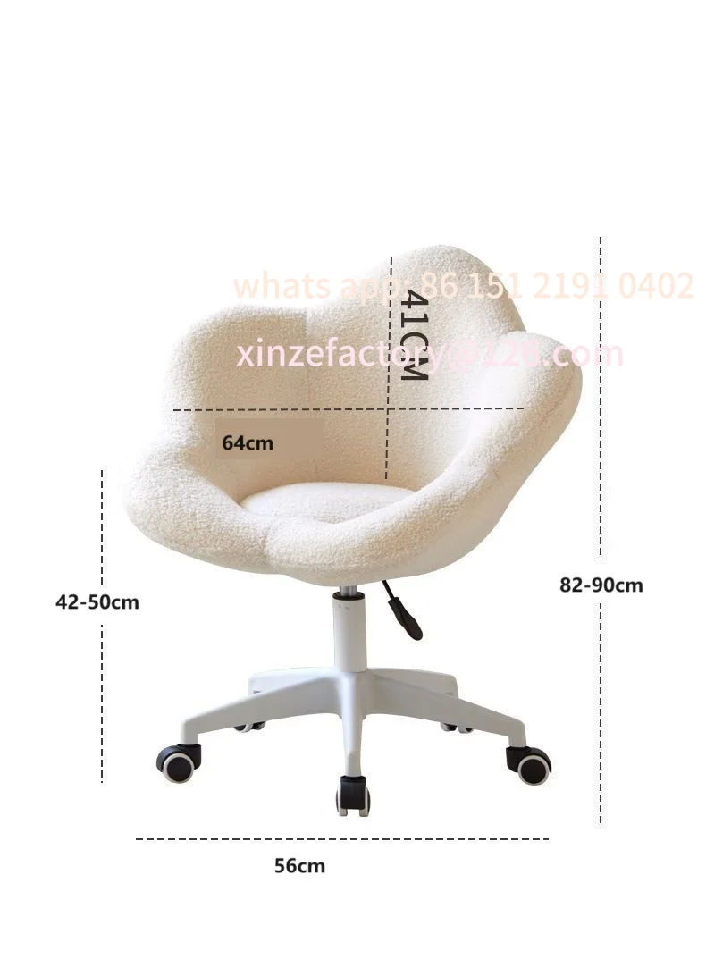 

Customizable Formwell Home Office Chair with Mid-Back Upholstered Modern Tufted Computer Task Chair Swivel Height Adjustable lam