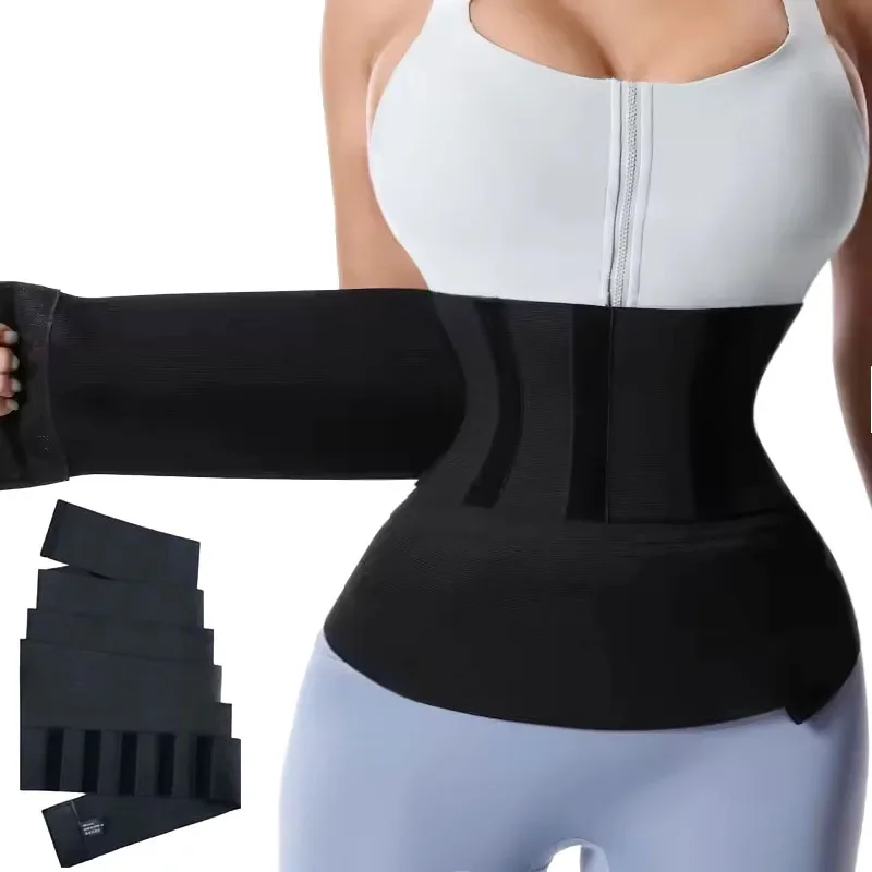 13cm Bandage Wrap Snap Colombianas Girdles Shapewear High Compression Waist Trainer Tummy Control Corset 3M 4M 5M 6M Body Shaper