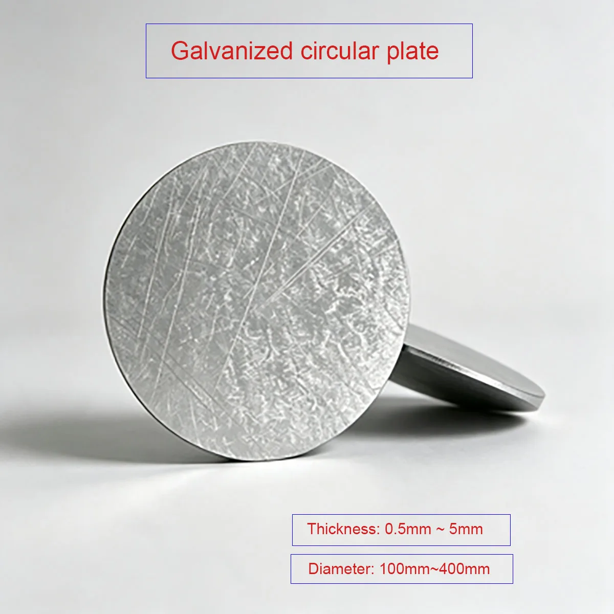Galvanized Round Disc & Round Sheet, Snowflake Pattern White Iron Plate, Custom Laser Cutting, Cut-to-Size & Punching Processing