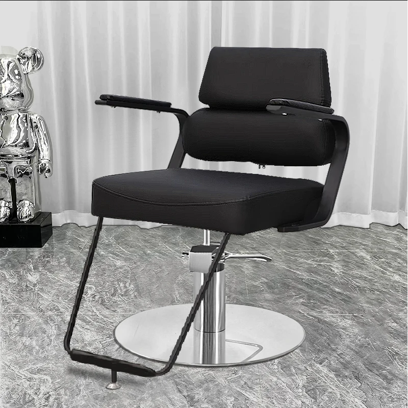 Hidraulic Leg Rotate Barber Chair Luxury Personalized Salon Tattoo Chair Home Makeup Sillon Barberia Profesional Commercial