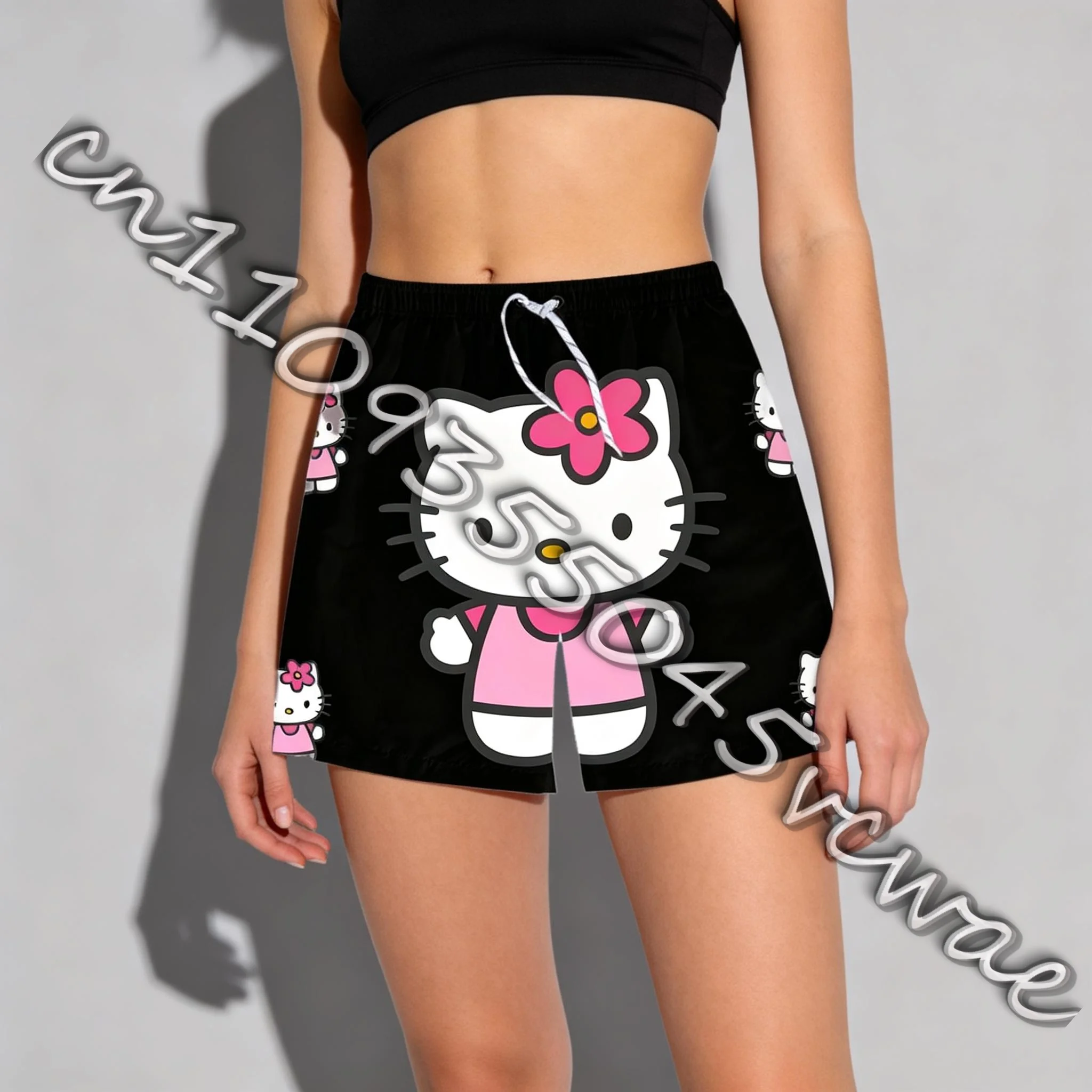 

Летние шорты Sanrio Family Hello Kitty Series: милые и стильные повседневные спортивные шорты для взрослых и детей, новинка 2026 года