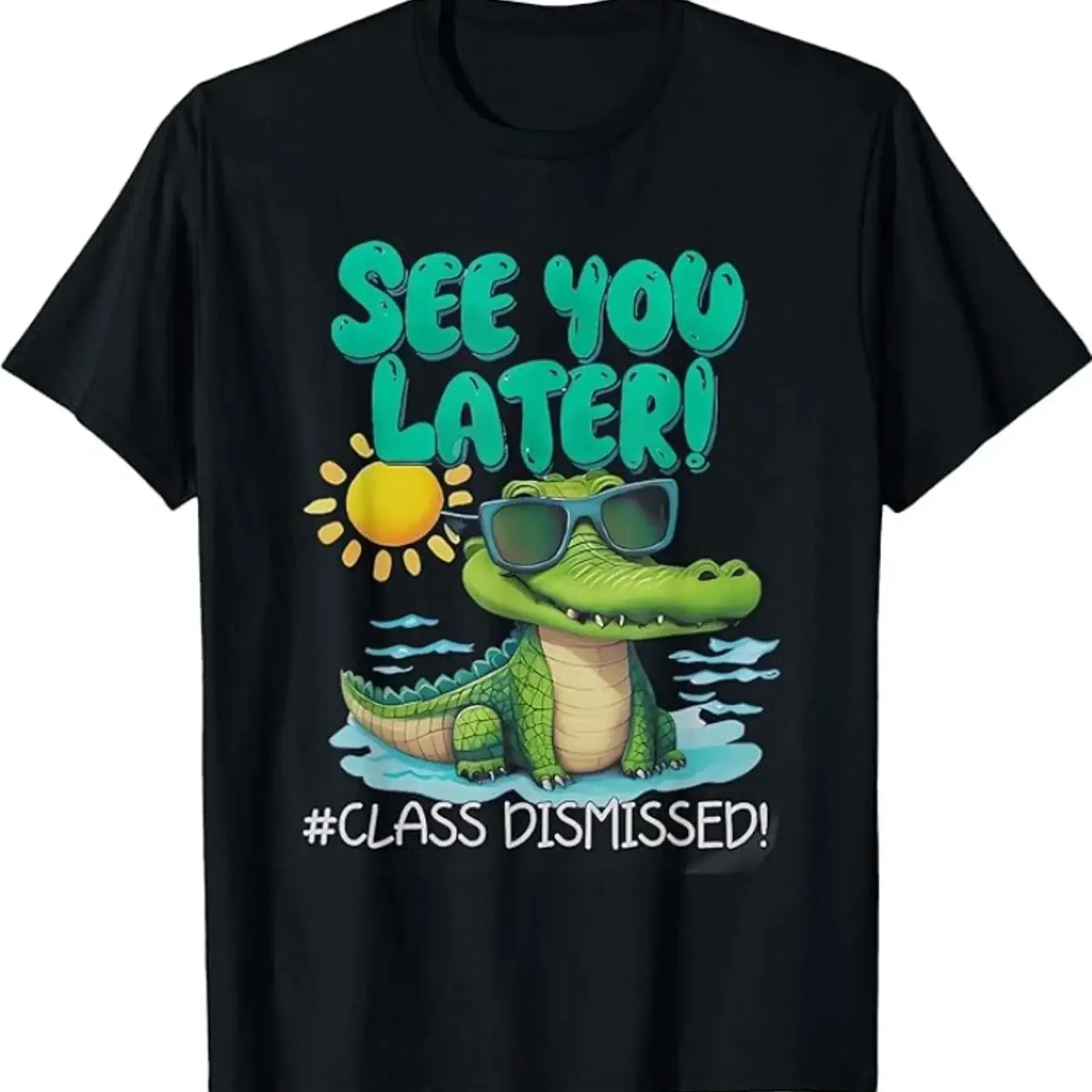 See You Later Class Alligators T Shirt Fired Teacher Appreciation vintage Washed Stretched graphic designer clothes Versatile
