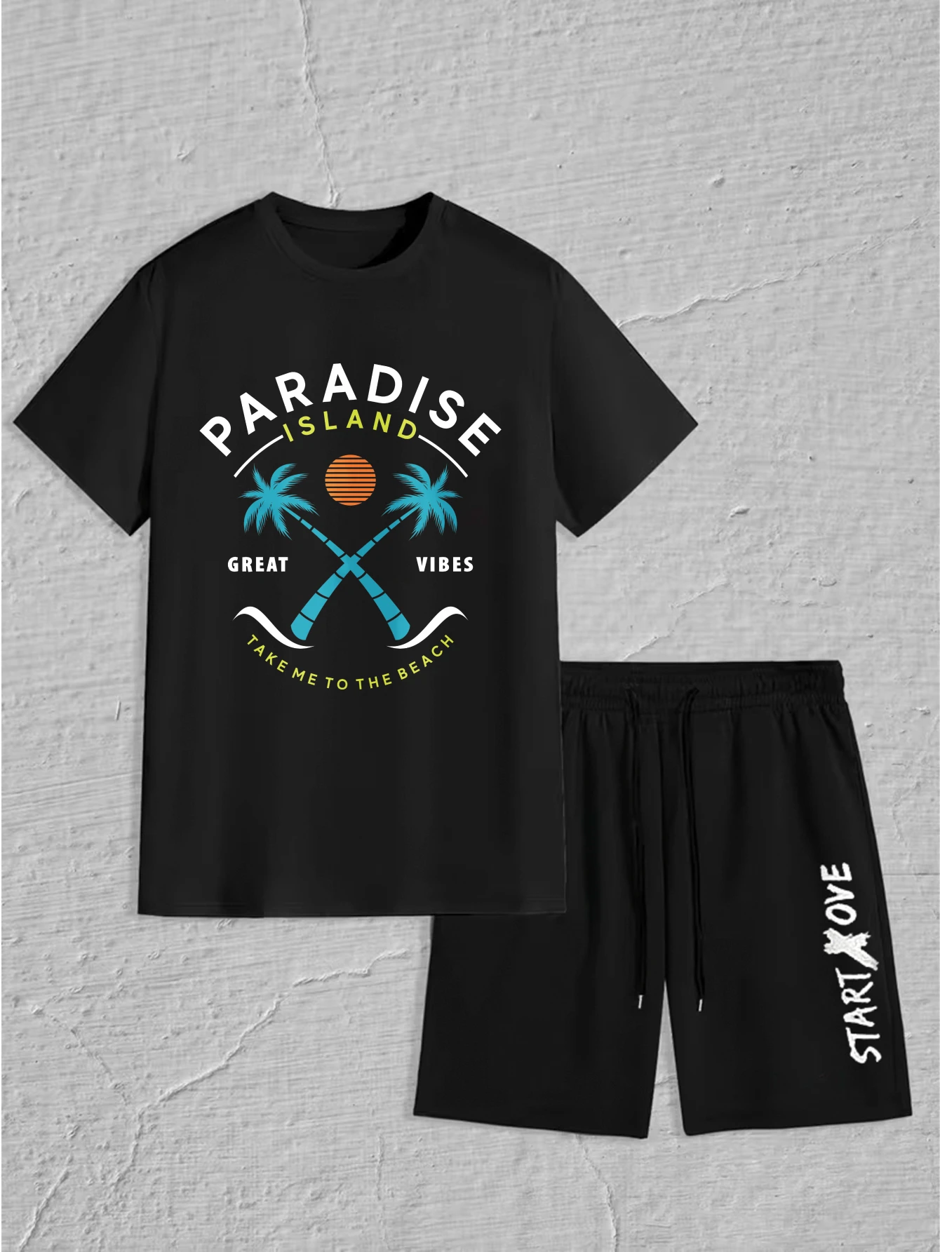 

Мужской комплект 2025 Летняя мужская одежда Футбольный графический спортивный комплект мужской одежды Мужской комплект с круглым вырезом