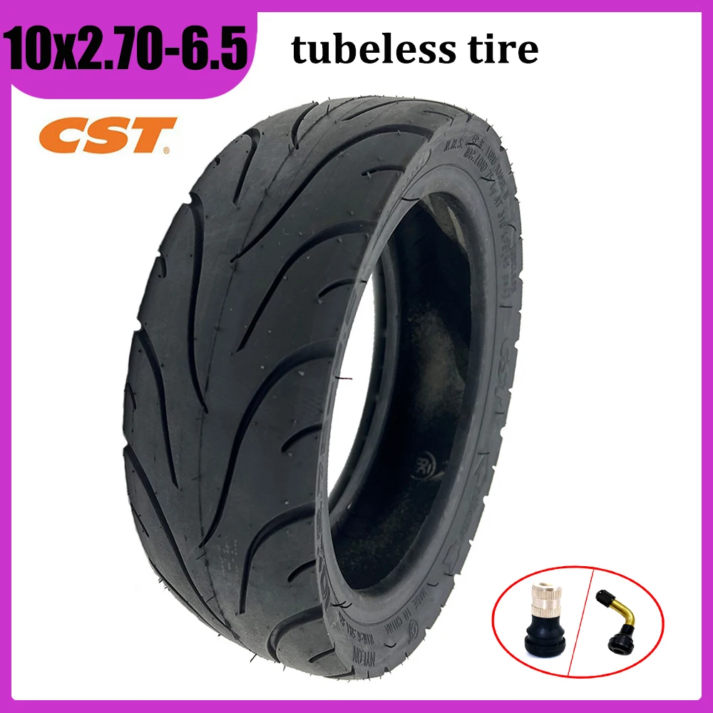 CST 10x2.70-6.5 Tubeless Tire High-quality Vacuum Tyre for Electric Scooter Pneumatic Wheel Parts