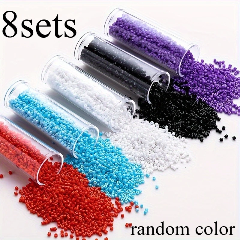 

8sets Smooth beads - Round beads are used in jewelry making, DIY handicrafts, handmade bead materials, bright bead colors,