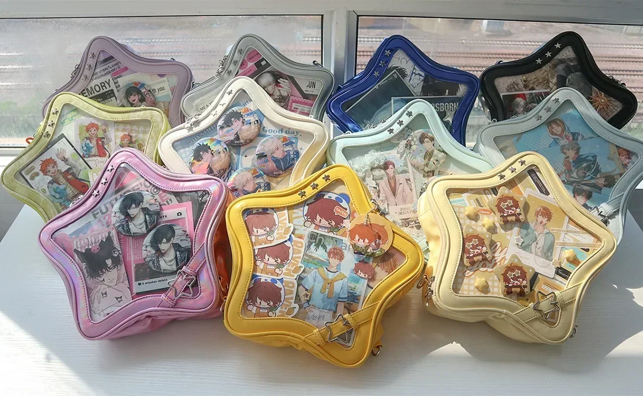 Nuovi zaini Ita Bag 2025 Borsa da scuola trasparente popolare per le donne Borsa a tracolla Sweet Chic Star Display Autunno Bolsa Сумка