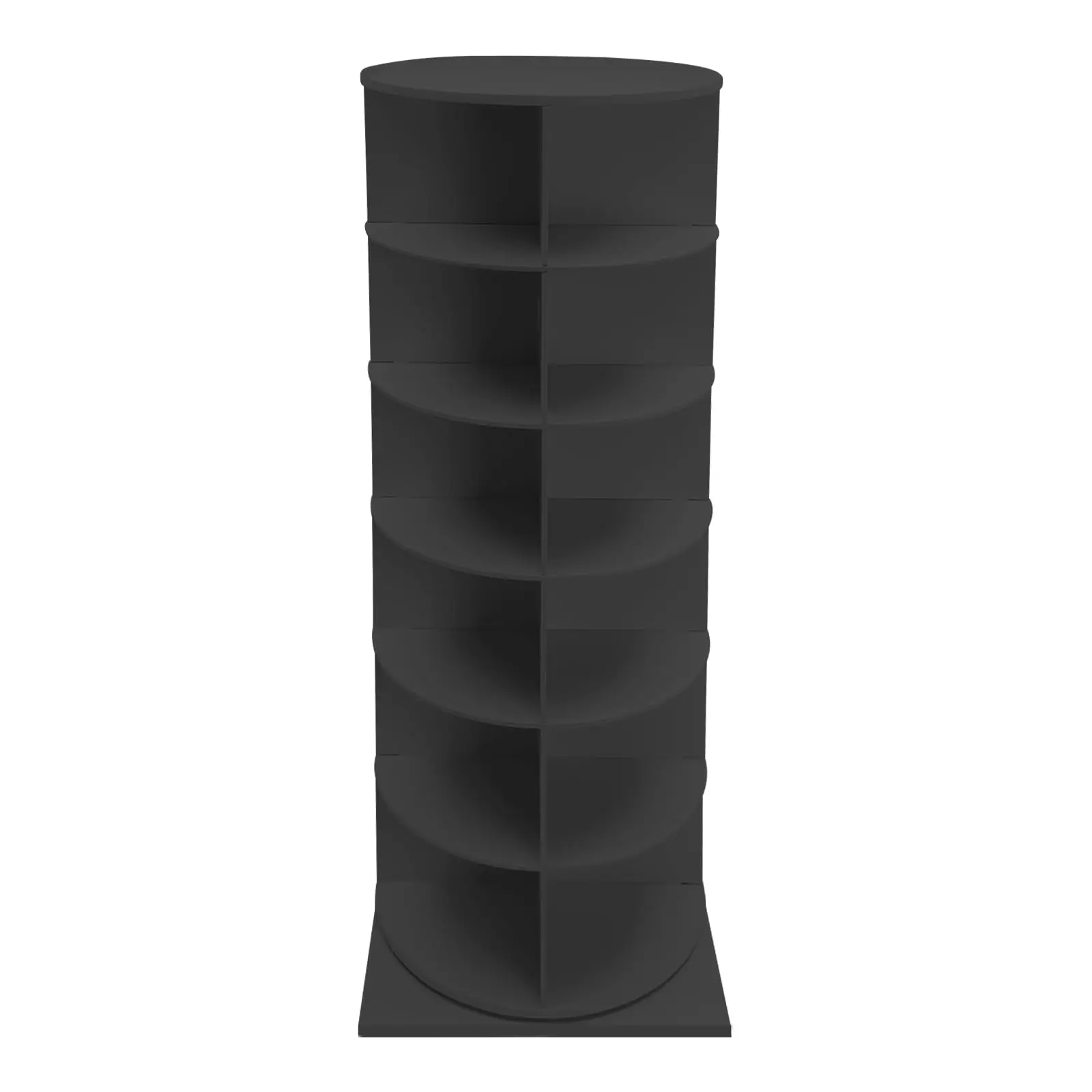 Вращающаяся полка для обуви Eapmic Tower, 7-уровневый отдельно стоящий вращающийся органайзер для обуви на 360° °     Вращающаяся полка для обуви, многофункциональная Space-Sav