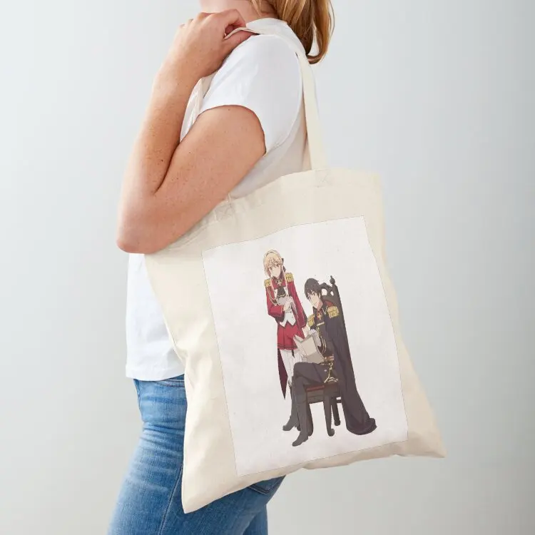 

Kazuya Souma x Liscia Elfriede - Genjitsushugi Yūsha no ōkoku Saikenki Tote Bag women bag Gift bag