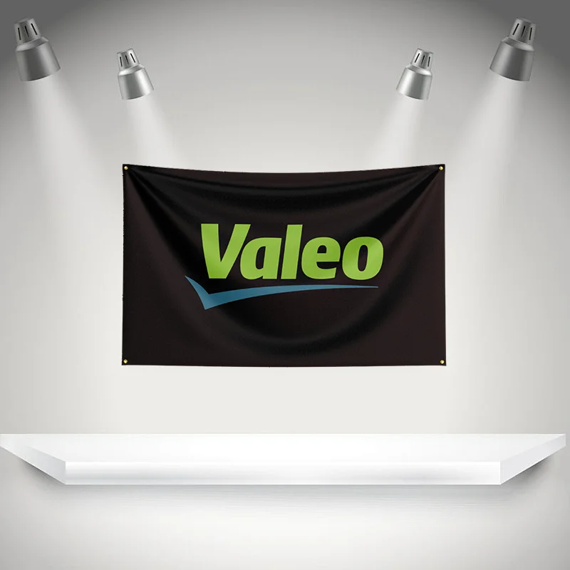 Bandera V-Valeos para Piezas de Automóviles, Herramientas, Tapicería con Impresión HD para Exposiciones, Fanáticos de Autos, Decoración de Garaje