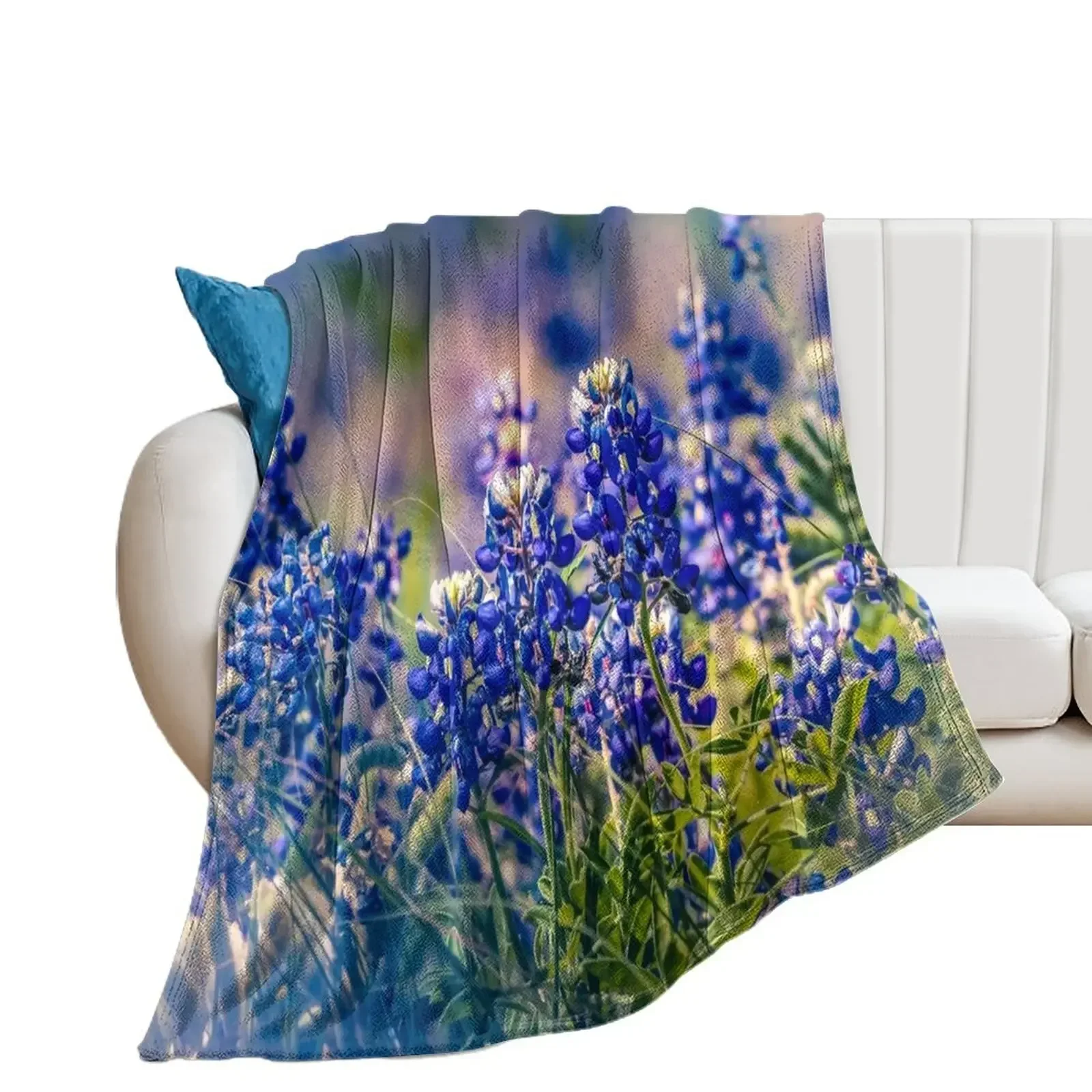 

Texas Bluebonnets Throw Blanket Decorative Beds For Decorative Sofa Blankets