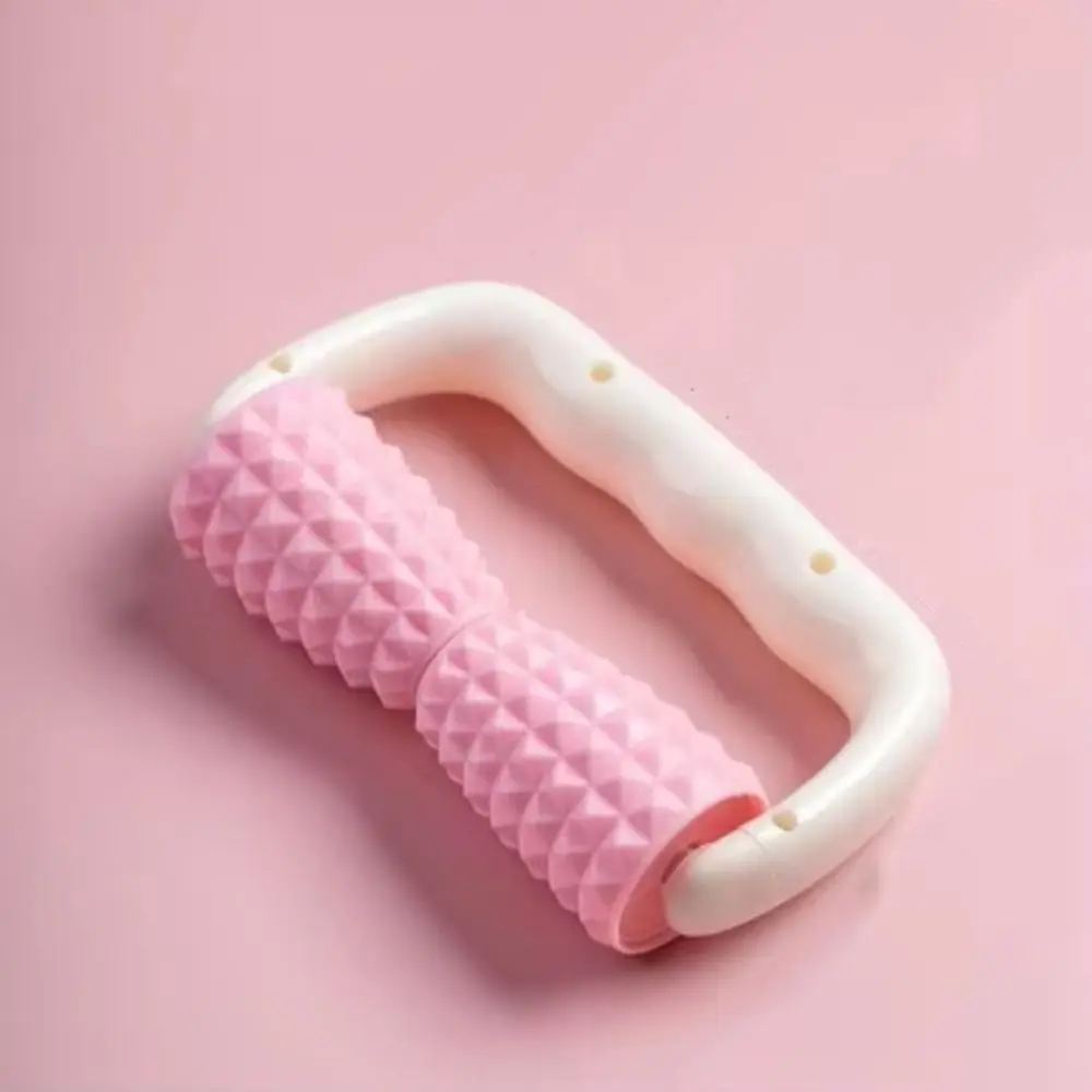 

Двойные колеса, ручной массажный ролик для мышц, под давлением плеч, фитнеса, физиотерапии, массажный ролик для шеи, талии