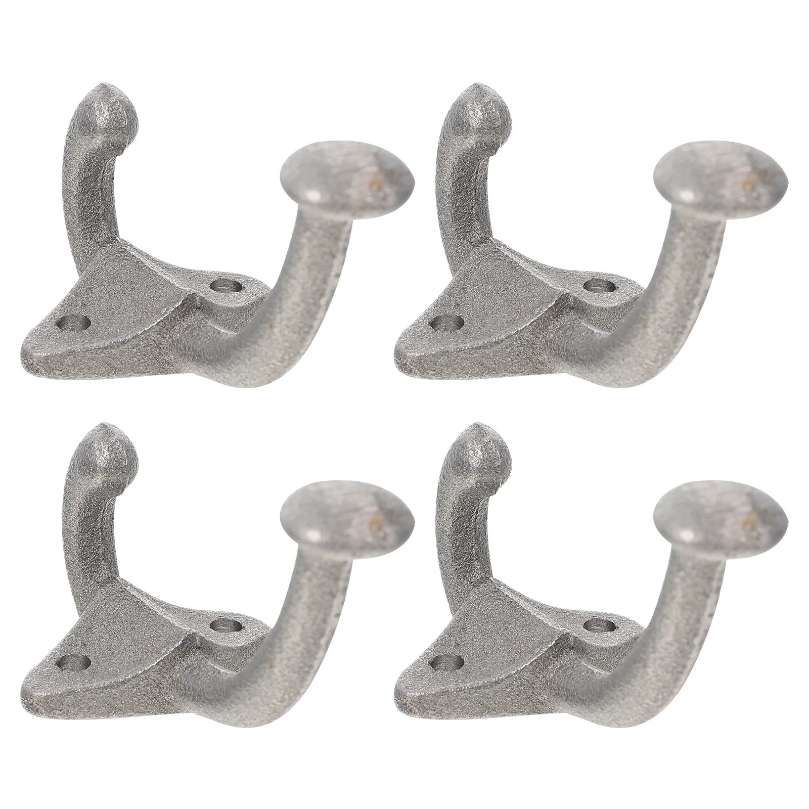 Cast Iron Wall Hooks 4 Piece Retro Coat Key Holder Compact Home Entryway Storage Organizer