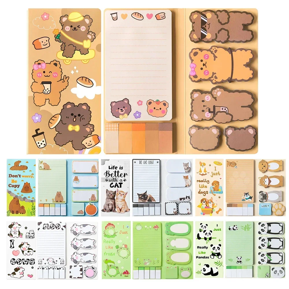 550 Sheets Creative Combination Sticky Notes Students Memo Planner Message Sticker Stationary School Office Supplies