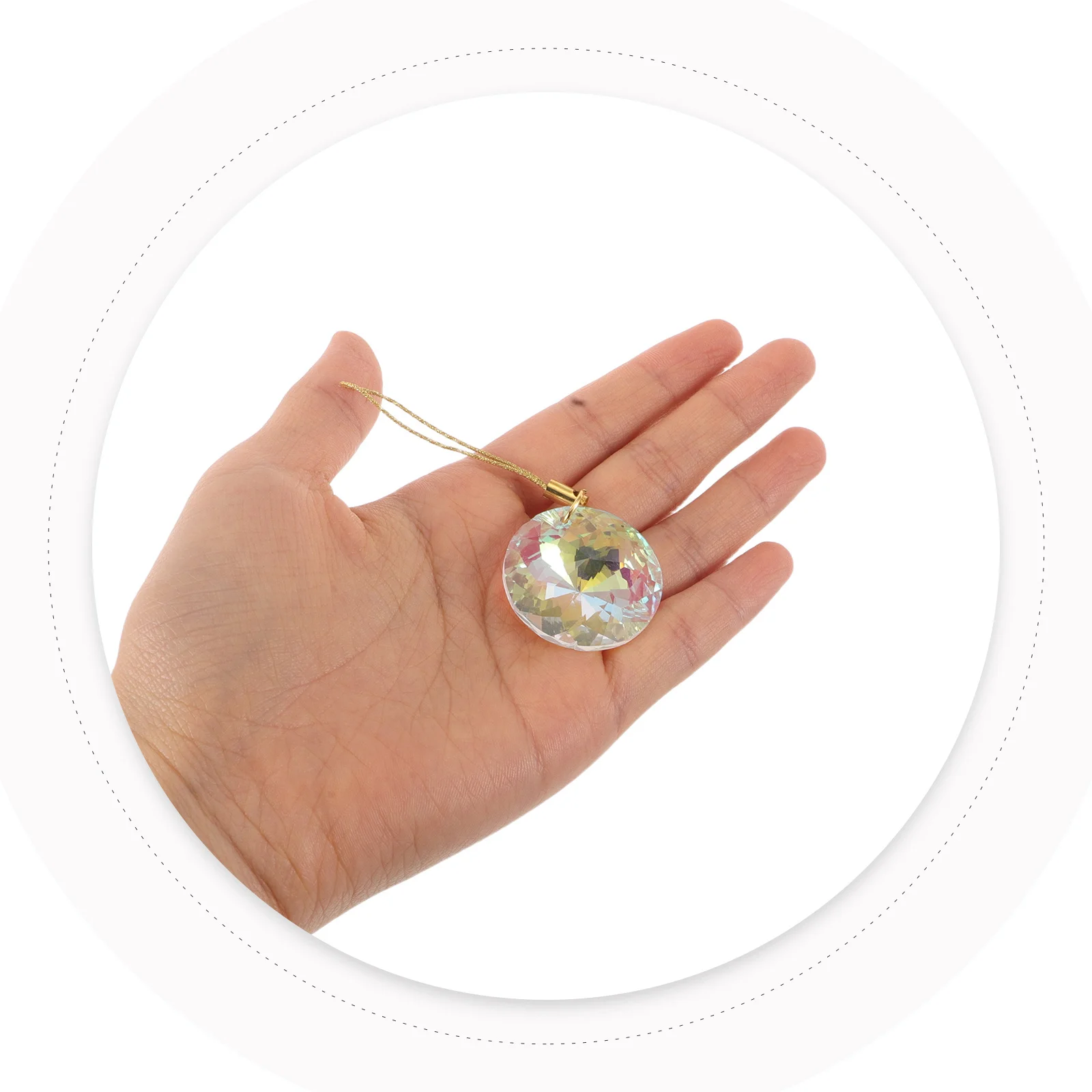 

12Pcs Crystal Glass Flower Sun Catcher 30mm Hanging Ornaments for Wedding Xmas Tree Home Car Decor Colorful Prism Pendant