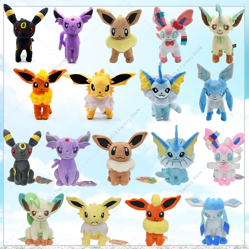 Eevee Umbreon Sylveon Espeon Leafeon мягкая плюшевая игрушка, подарки на день рождения для детей, Рождество, куклы с персонажами аниме