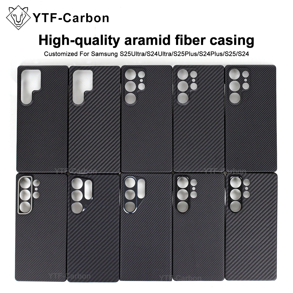 YTF Etui Kevlarowe Magnetyczne Ultracienkie Odporne na Upadki do Samsunga S25Ultra/S25 Plus, S24Ultra/S24 Plus/S23 Ultra, Twarda Obudowa z Włókna Aramidowego — zdjęcie produktu 3
