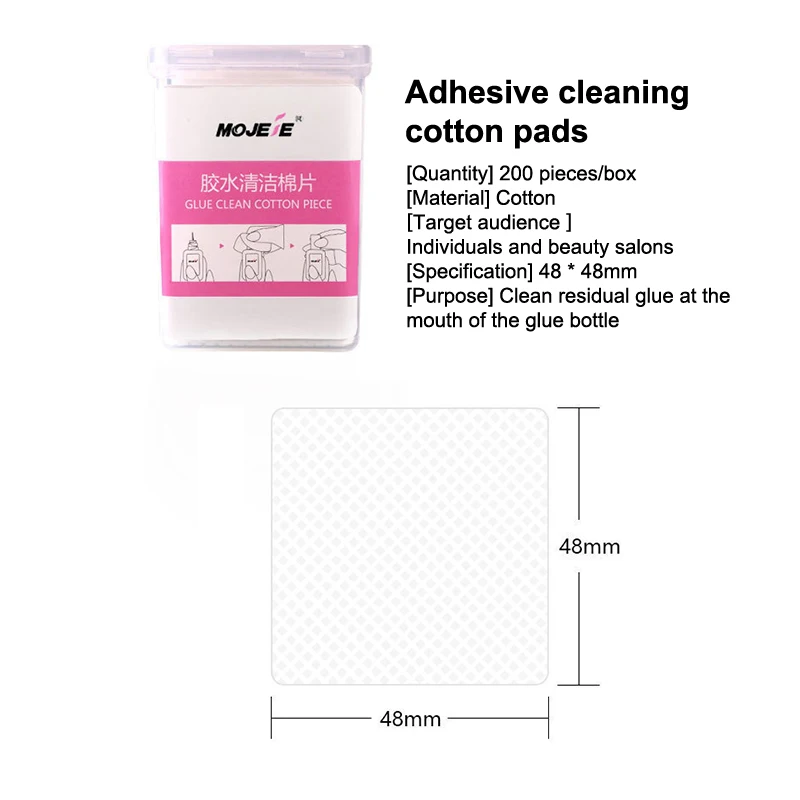 200 pièces/boîte dissolvant vernis à ongles lingettes papier pelucheux couleur blanche coton Nail Art lingettes pour outil de nettoyage des ongles