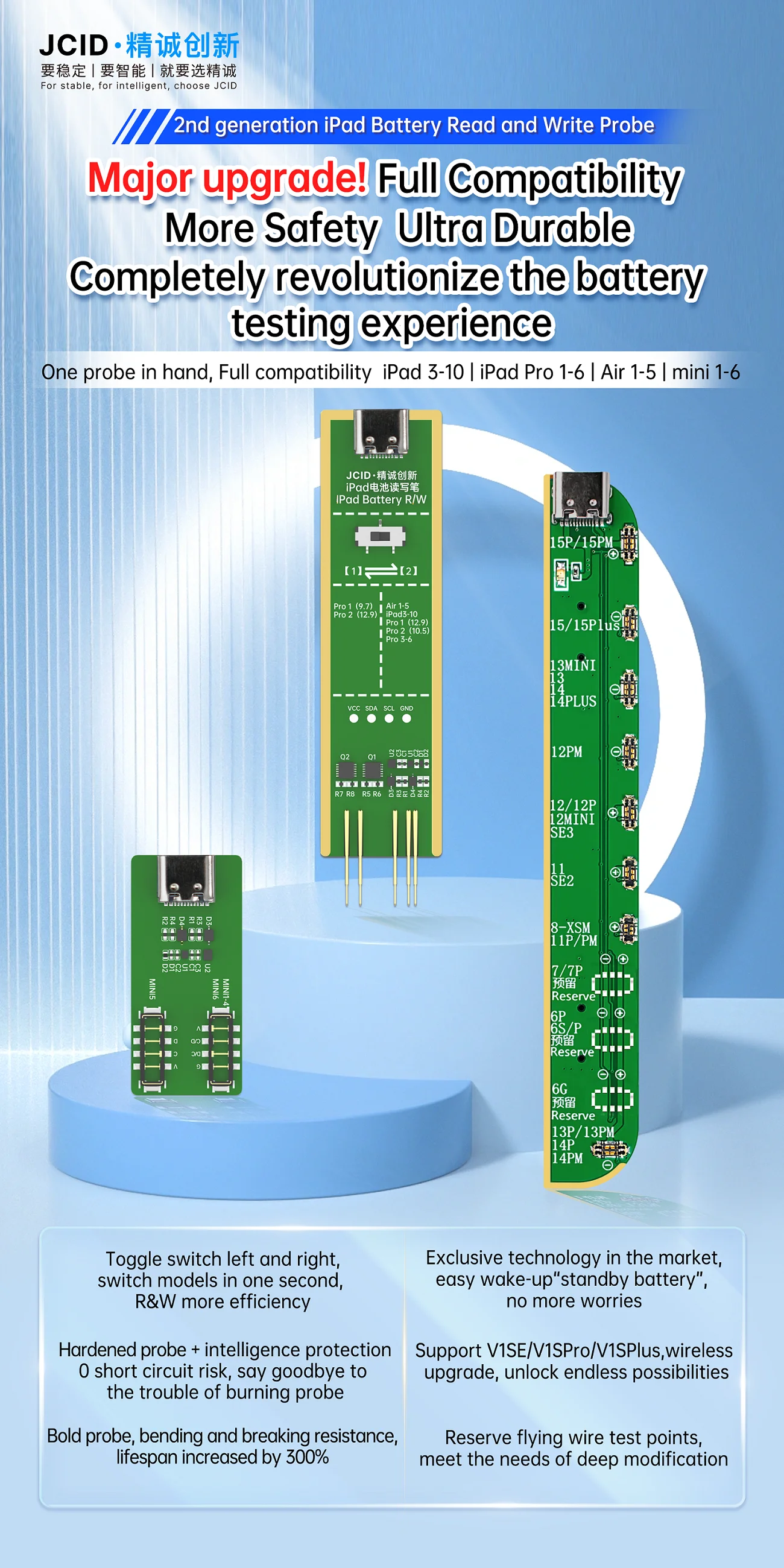 JCID V1SE WiFi Programmer for iPhone 11-17 Pro Max True Tone JCID V1SE WiFi Programmer for iPhone 11-17 Pro Max True Tone