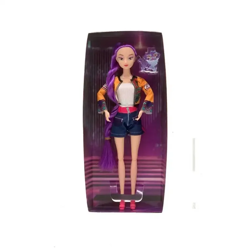 30 cm K-Pop Demon Hunters Anime Kpop Girl Group Cartoon Rumi Zoey Mira Action Figures Figurine in vinile Modello Bambole Ragazze Regalo di Natale