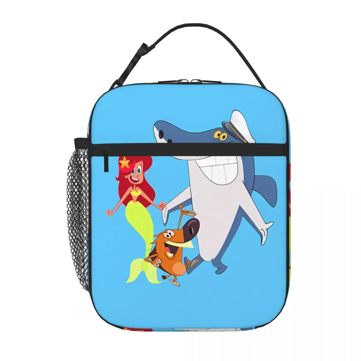 Bestselling Zig And Sharko Marina Mermaid Floral Thermal Lunch Bag Workday Snack Lunch Handbag