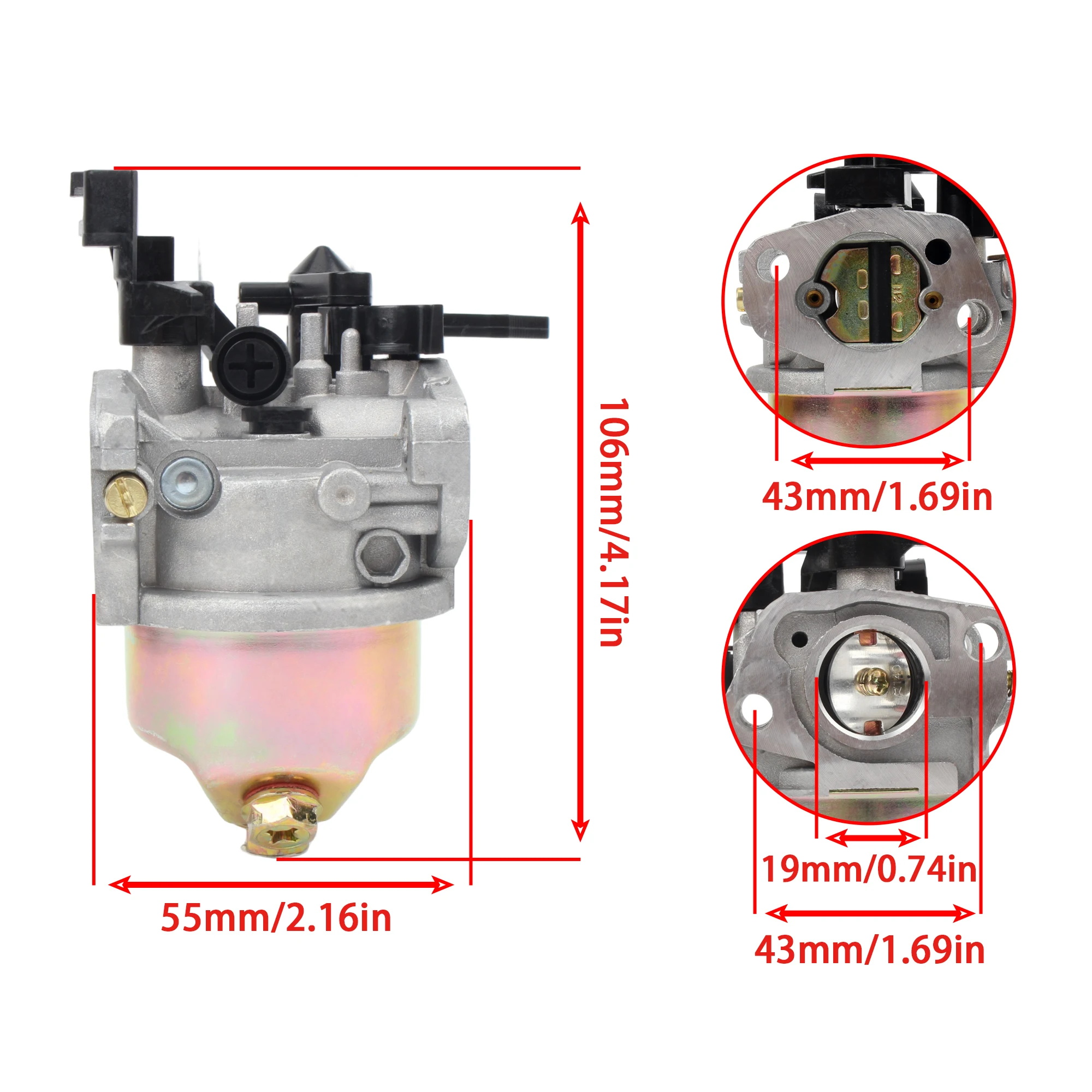 Carburetor for Honda GX160 GX2 - đánh giá và giá Gasket Mount Kit