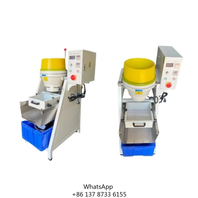 High Speed Dry Wet Centrifugal Disc Finisher With PLC Control For Mixed Gold-Silver Jewelry Mass Polishing