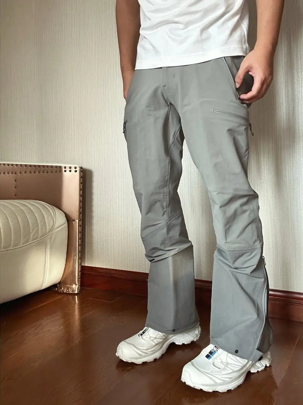 

Мягкие повседневные брюки-карго с прямыми штанинами для активного отдыха, ветрозащитные, водонепроницаемые, молодежные, всесезонные, длинные брюки