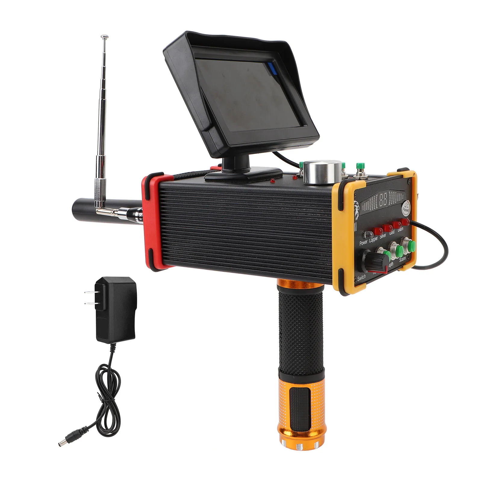 Metaaldetector 15 m diepte 1000 meter Ondergrondse metaalscanner Hoge nauwkeurigheid Goud Zilver Koper Locator met scherm