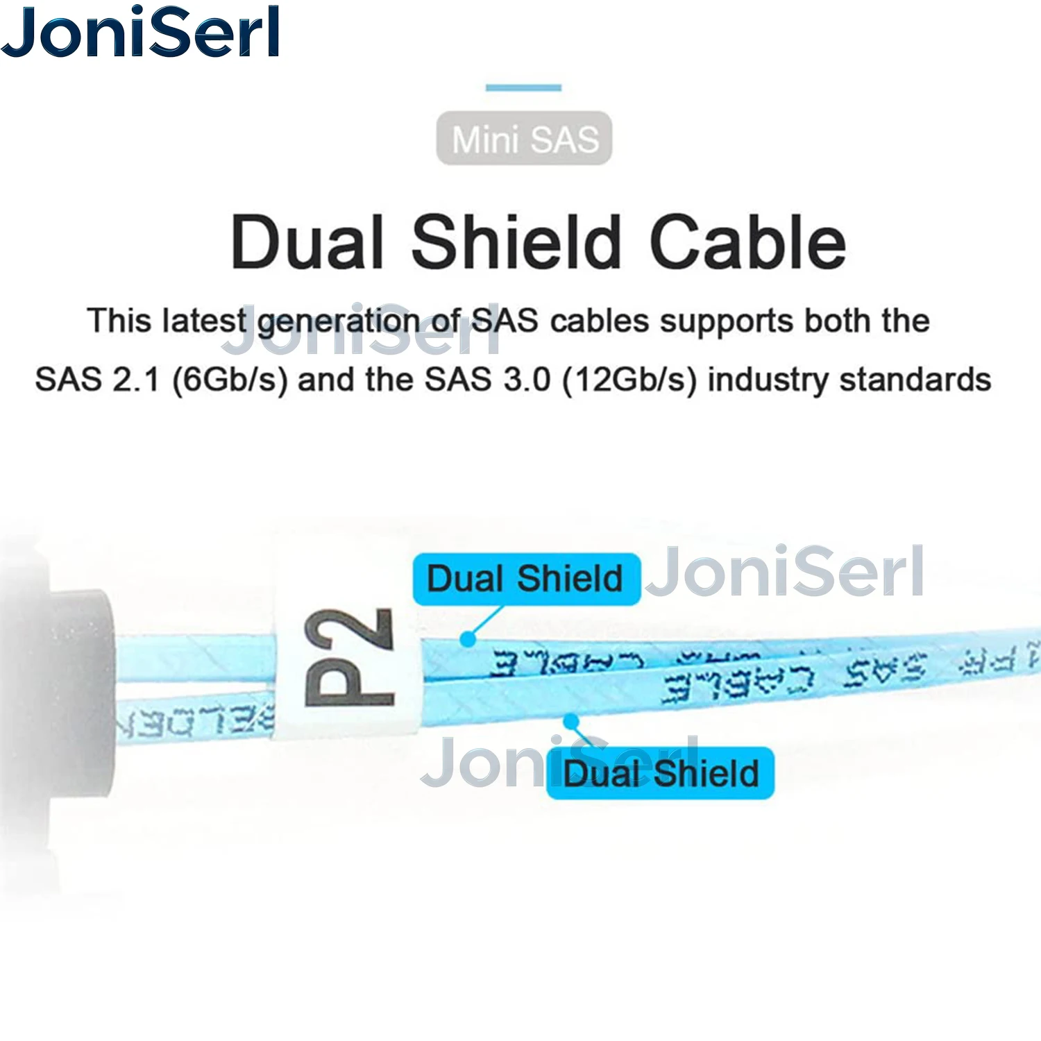 JonISerl OCuLink PCIe PCI-Express SFF-8611 8X 8-Lane to OCuLink SFF-8611 8X SSD Data Active Cable
