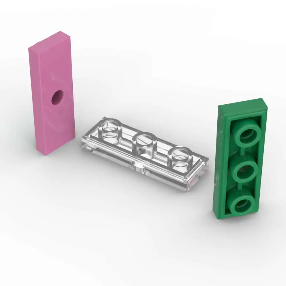 MOC 10PCS 35459 Panel With Holes Brick Tire Modified 1x3 Inverted Classical Adaptive Building Block Toys Boys Special Day Gift