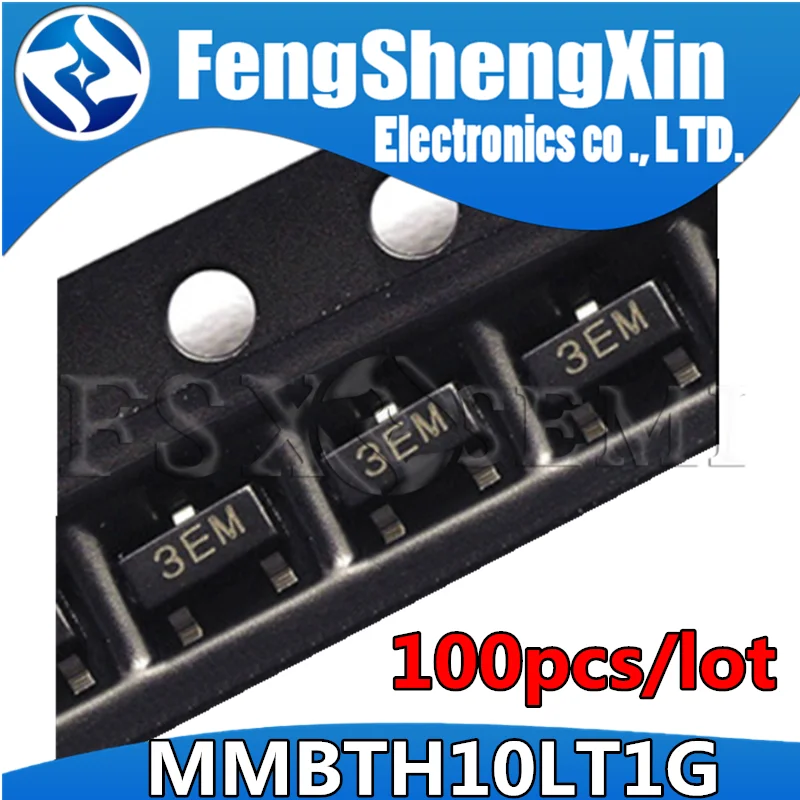 

100pcs MMBTH10LT1G MMBTH10 3EM SOT23 Transistor