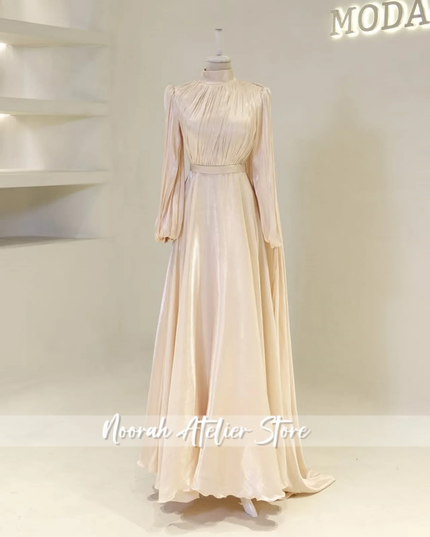 فساتين سهرة فاخرة إسلامية أنيقة باللون الأرجواني H N المملكة العربية السعودية 2025 ثوب زفاف إسلامي لامع فساتين طويلة مخصصة