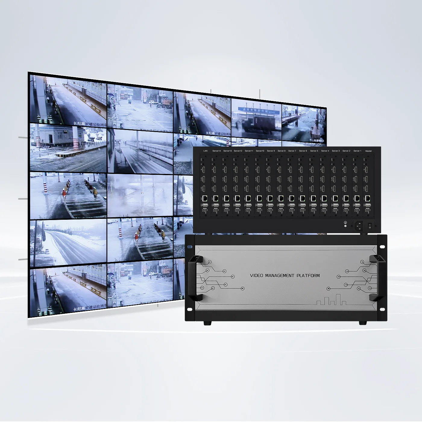 Aliexpress Professional H.265 4K UHD Digital Video Decoder Support ONVI F/RTSP up to 14/28 HDM I Outputs 64-CH Split