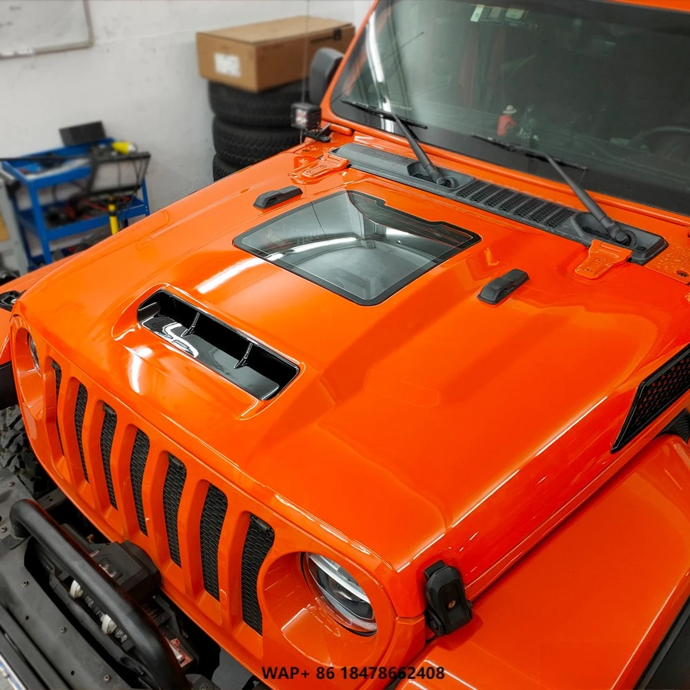 

Replacement Hood Vented Heat Dispersion for 2018-2024 Jeep Wrangler JL JLU 2020-2024 Gladiator JT 2/4 Door