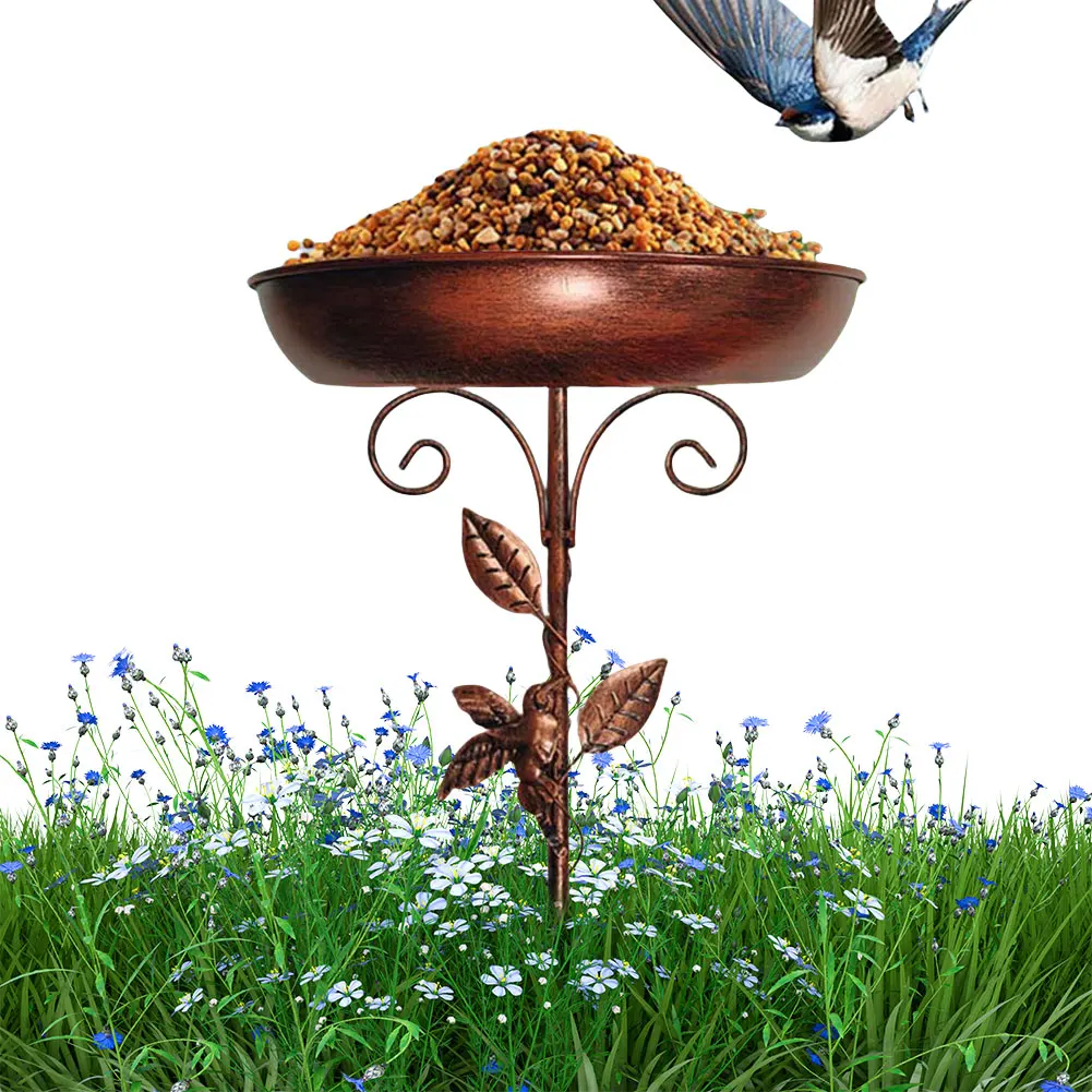 

30In Metal Bird Bath for Outside Bird Bath Feeder Bowl Garden Birdbath Bowl for Garden Patio Yard Lawn Decor