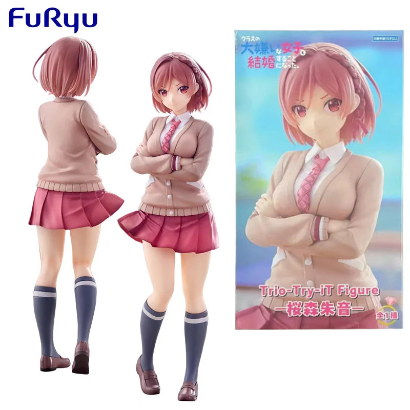 

FURYU Trio-Try-iT I Got Married To The Girl I Hate Most in Class Anime Figure Sakuramori Akane Action Toys for Kids Gift Model