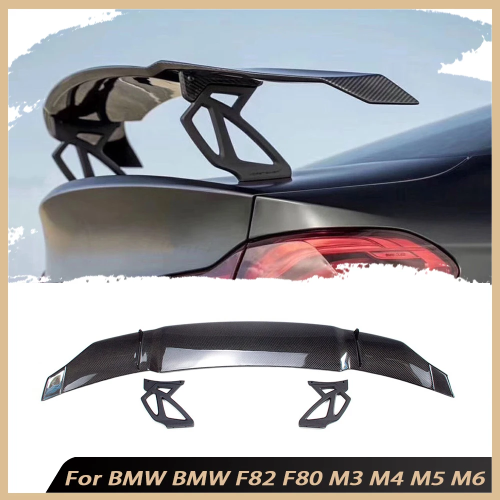 

Carbon fiber V Style Rear Spoiler Rear Trunk Lip Wing Decoration For BMW F82 F80 M3 M4 M5 M6 Car FRP GTS Spoiler Body Kits