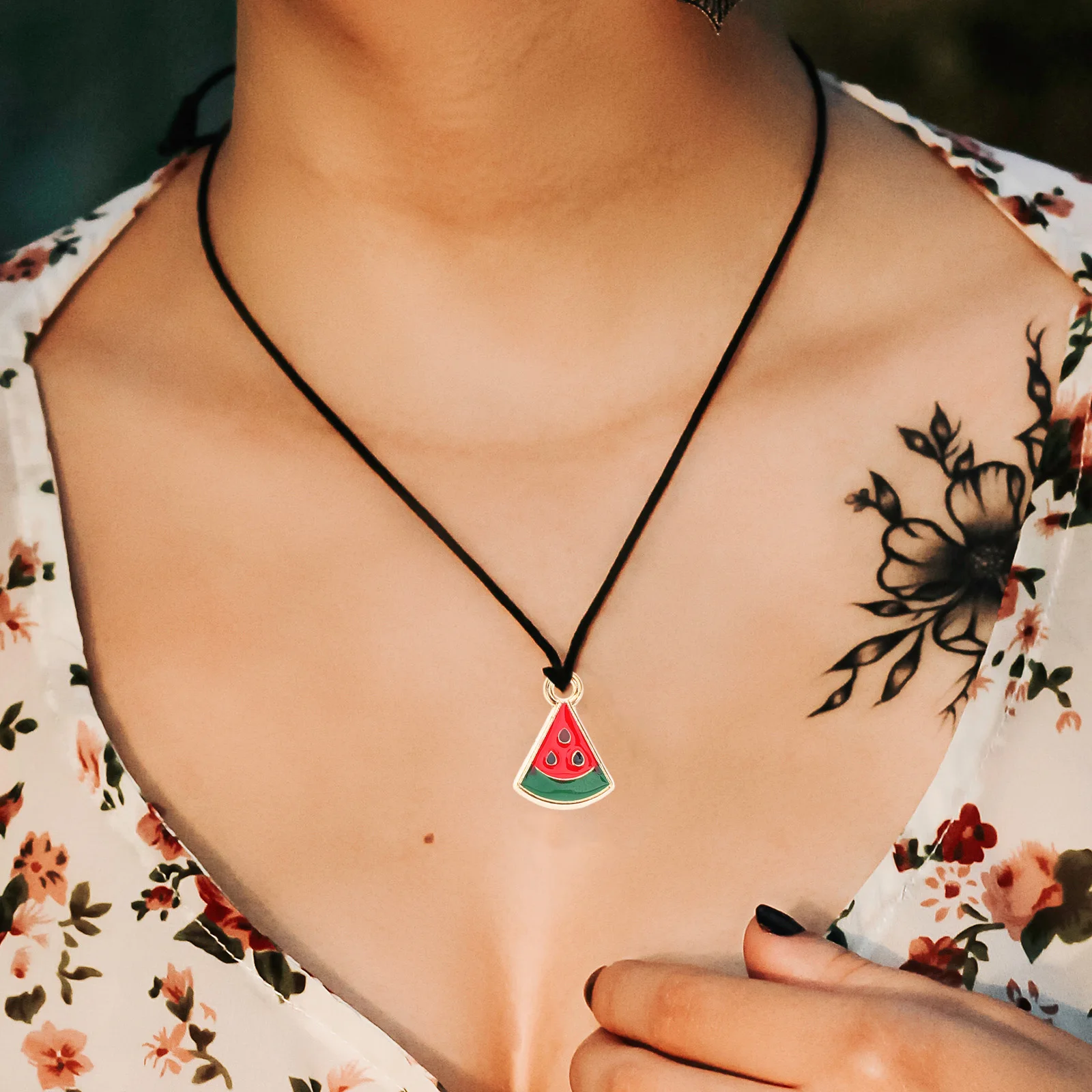

Mini Watermelon Earrings Alloy Pendant Charm DIY Necklace Pendants Key Chain Jewelry Making Accessories Creative Durability