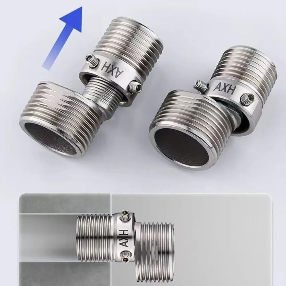 

Удлиненный настенный адаптер для душевого смесителя из нержавеющей стали с регулировкой угла наклона и изогнутым изливом, утолщенный