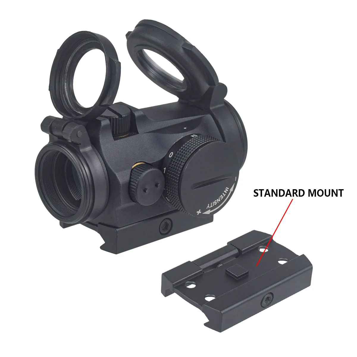 Tactical 2 MOA Red Dot Sight 1x22mm Reflex Sight Optics Scope with 1.54 1.93 1913 Mount For AR15 HK416 Rifle Hunting Airsoft view 5