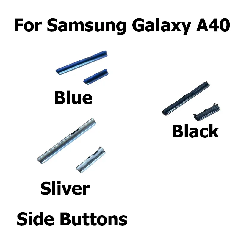 Side Power Key + Volume Button For Samsung Galaxy A40 ON OFF Volume Up Down Replace Repair Parts